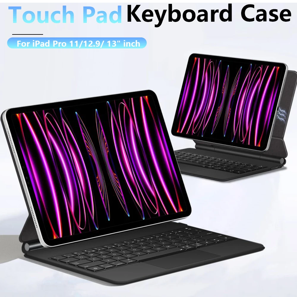 Magic Keyboard Folio For iPad Pro 13 M4/M5 2024-2025 Pro 11 M4/M5 2022 2024-2025 Air13 M4/M3/M2 11 12.9 inch M2 Air5 Cover Case