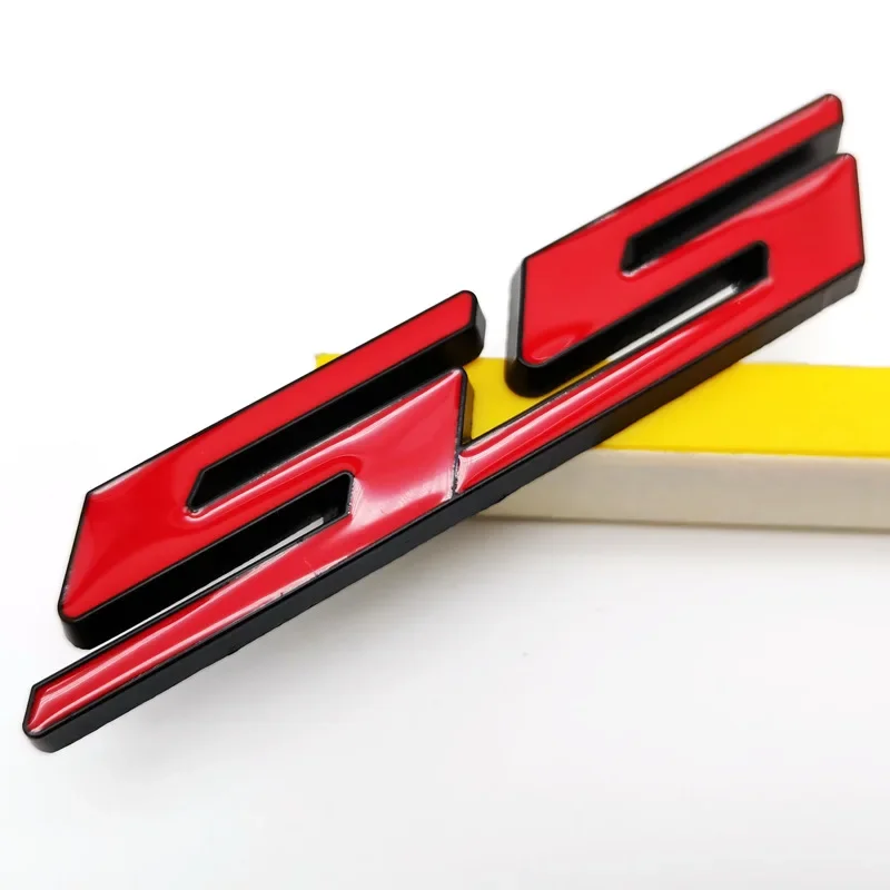 ملصق سيارة معدني ثلاثي الأبعاد شعار SS شارة شعار لسيارة شيفروليه SS كامارو سيلفرادو لاكيتي سبارك كروز اكسسوارات #4