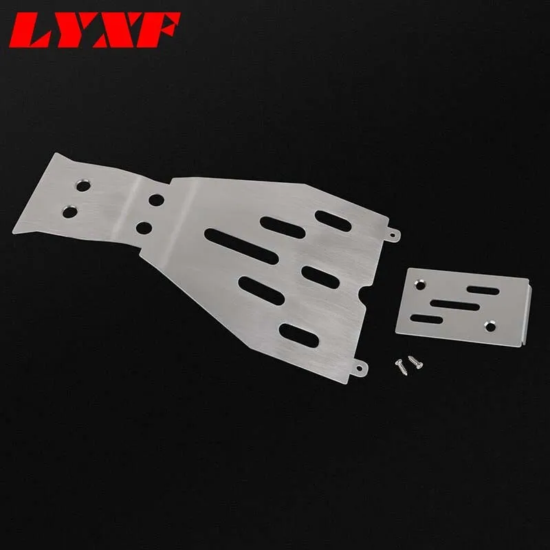 LYXF Steel Chassis Guard Skid Plate Protector for Rc Traxxas 1/10 Ford F-150 Raptor R
