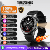 TRANSFORMERS TF-H09 Bluetooth Call Smart Watch LED Light IP68 Waterproof Heart Rate Health Monitoring Music Sport Smartwatch Men