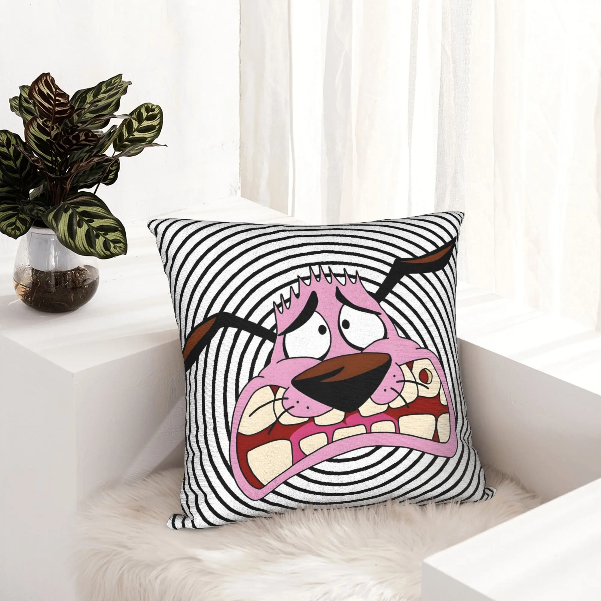 Vision Courage Dog Beagle Pillow Case 45x45cm Decorative Cartoon Funny Modern Cushion Cover Soft Pillowcase