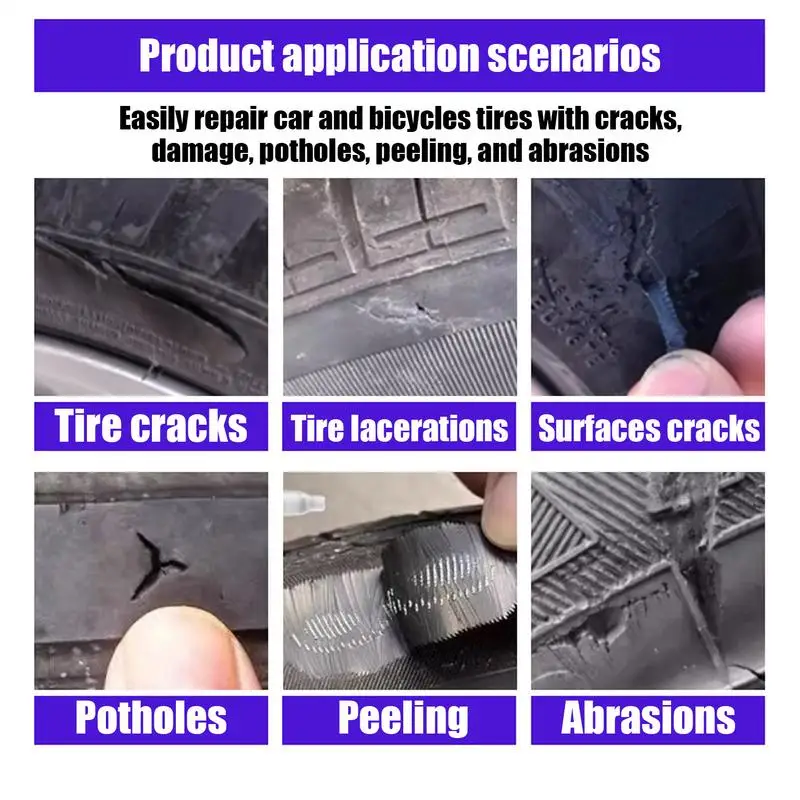 Car Tire Sealant Car Tire Dressing Repair Paste Weatherproof Auto Tire Repair Paste Long-lasting Protective Sealant For Vehicle