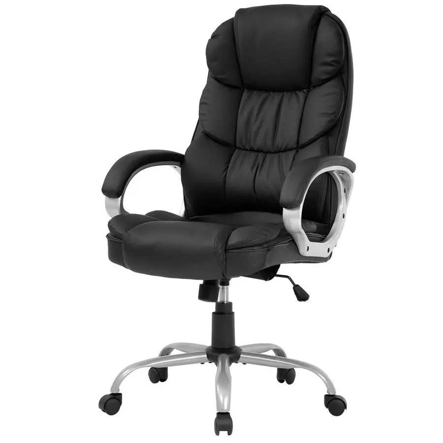 

Office Chair Computer High Back Adjustable Ergonomic Desk Chair Executive PU Leather Swivel Task Chair with Armrests Lumbar Sup