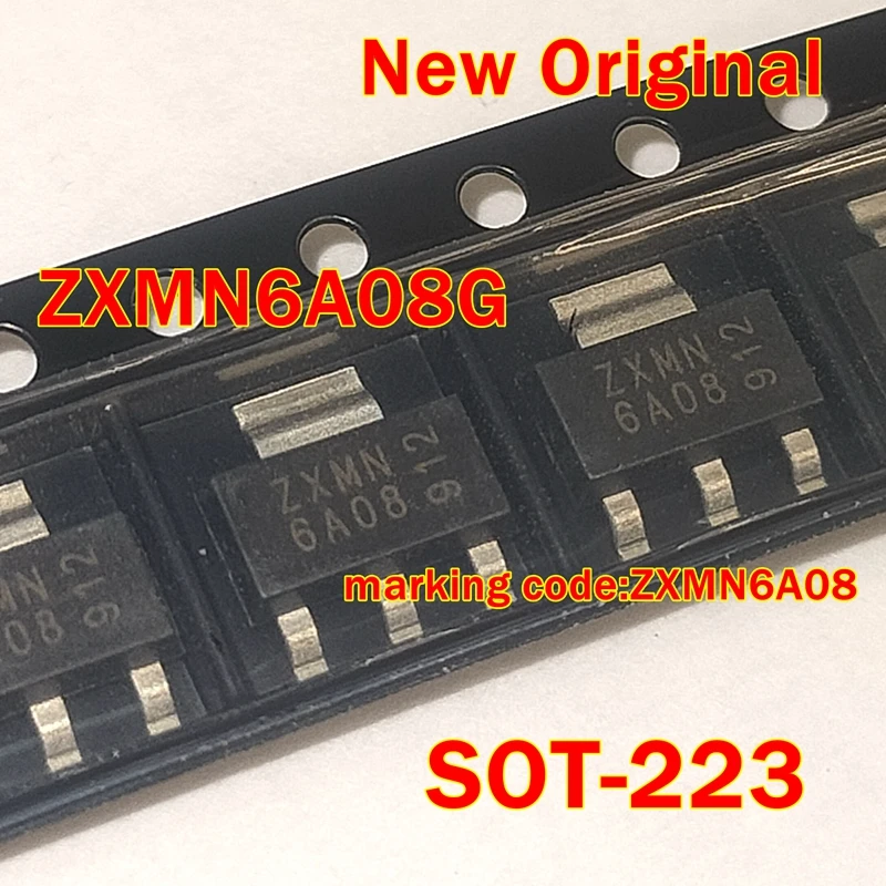 

1pcs to 100pcs ZXMN6A08G SOT-223 marking code:ZXMN6A08 New Original N-channel enhancement mode MOSFET