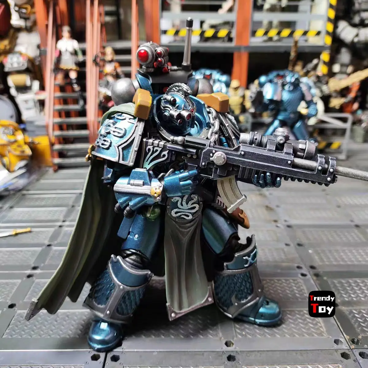 

【JOYTOY】Warhammer 40K Alpha Legion Exodus 'The One Who Is Many with Sniper Rifle and Power 1/18 Action Figure Toys
