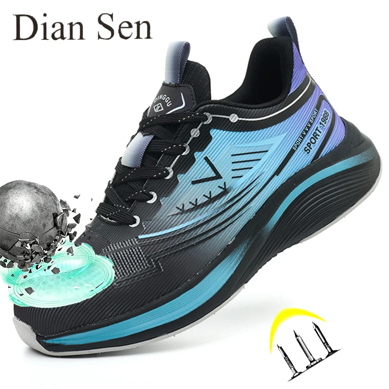 

Защитная обувь. Мужская обувь со стальным носком. Неразрушимые кроссовки с защитой от ударов и проколов. Легкая дышащая рабочая обувь.