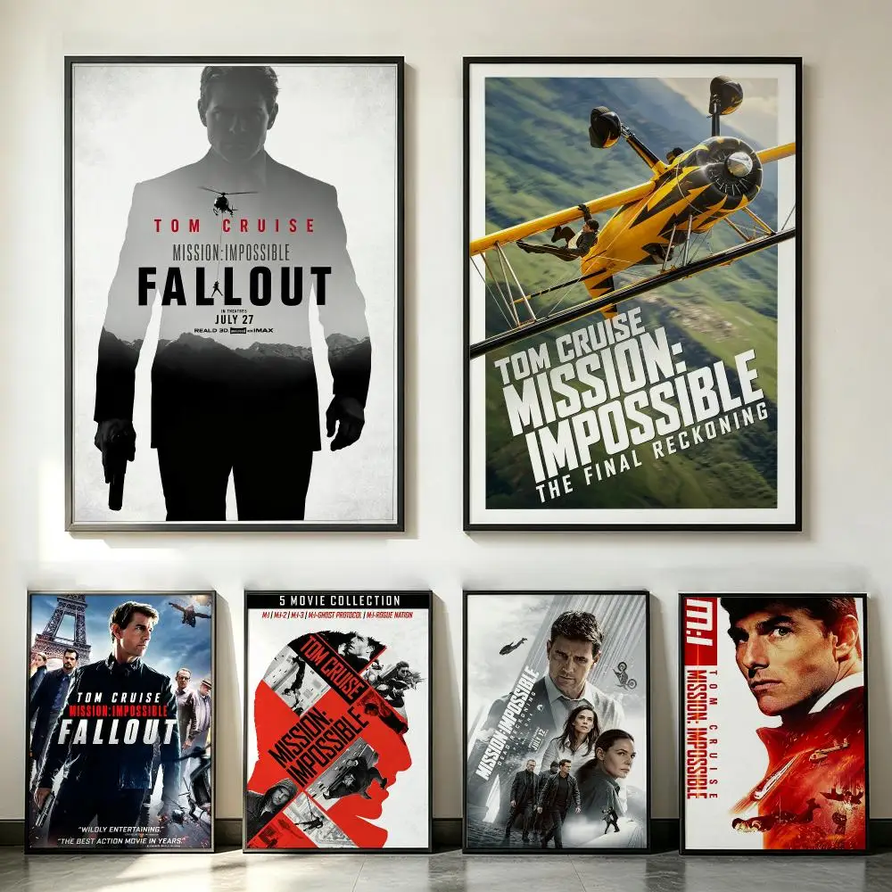 movie Mission: Impossible Poster Poster HD Trendy SelfAdhesive Wall Art Print For Living Room Bedroom Dorm Office Home Gift