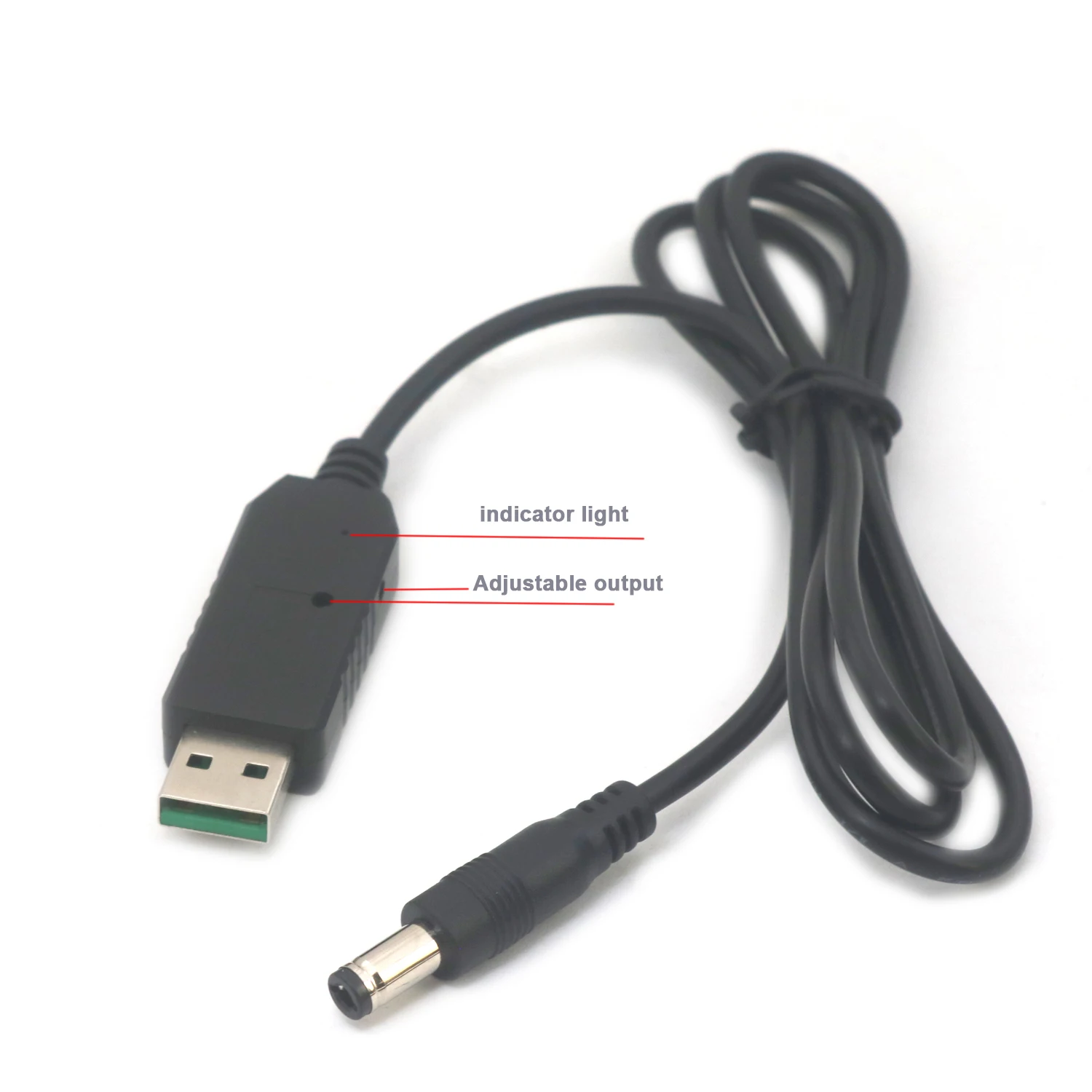 30W 8A USB Boost Cable DC Kabel do ładowania 5V TO 5525 5521 9V 12V 15V 19V Booster Converter Power Bank Wifi Router