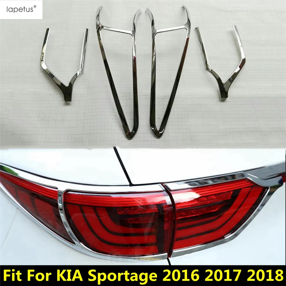 

Rear Tail Light Lamp Eyelid Eyebrow Strip Decoration Cover Trim ABS Chrome Accessories Exterior For KIA Sportage 2016 2017 2018