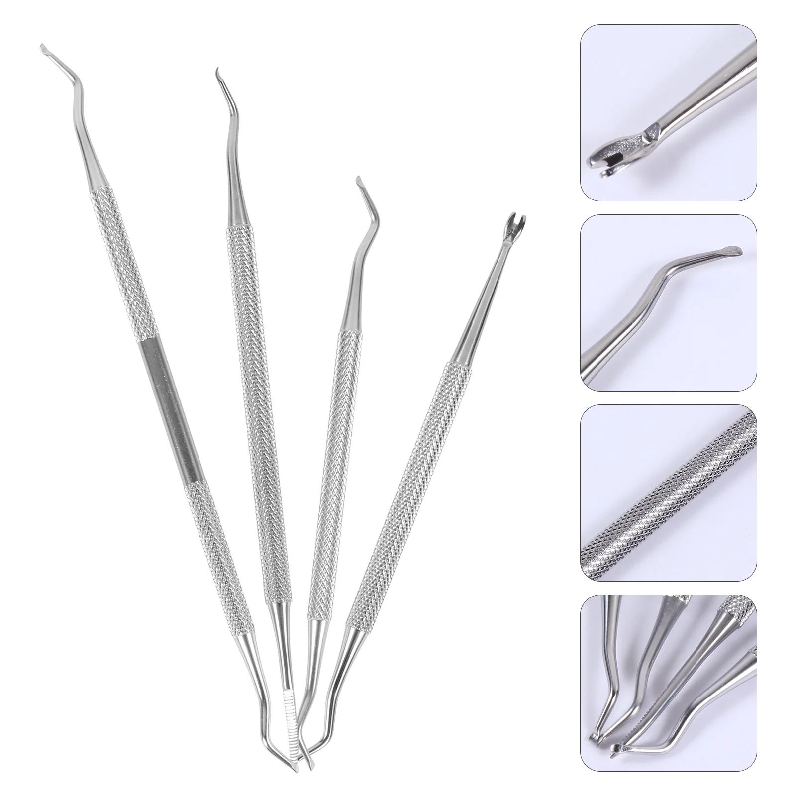 

Clippers Manicure Tools Lash Cleaning Kit Nail Supplies Remover Pedicure Silver Stainless Steel Glue