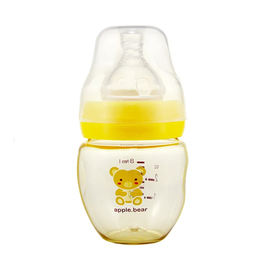 80mL Newborn Children Infant Baby Boy Girl Wide Mouth PPSU Feeding Bottle Drinking Water Fruit Juice Breast-like Feeling