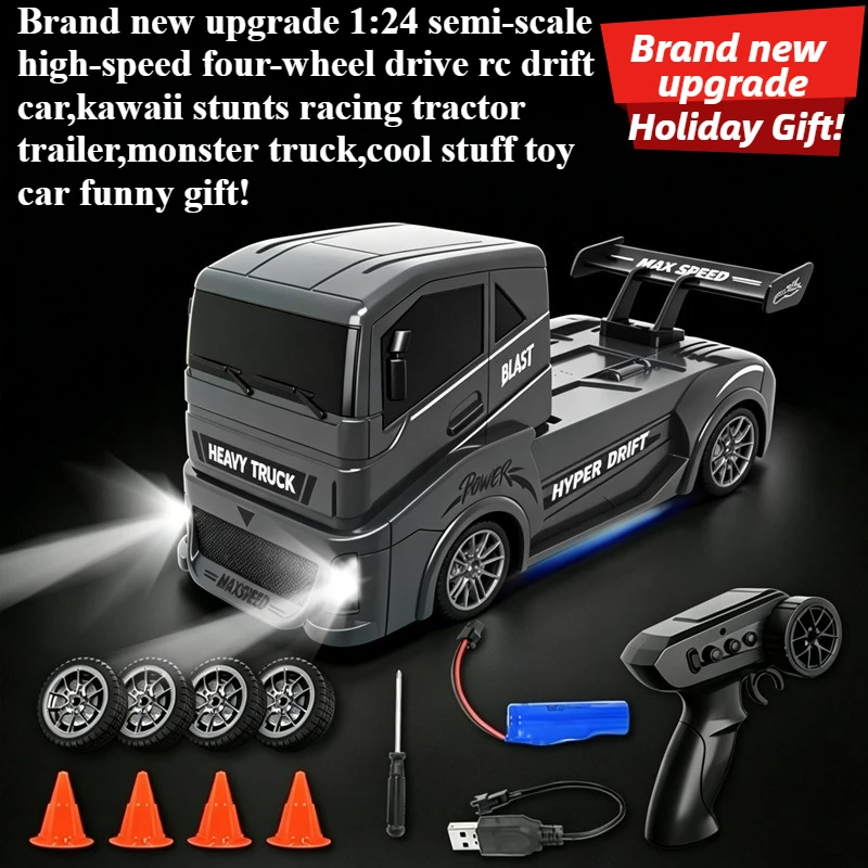 Cool Stuff Toy Car Funny Gift-Hot 1:24 Semi-scale High-speed 4WD Rc Drift Car,Kawaii Racing Rc Truck,Monster Truck,Toys for Kids - view 2