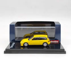 Hobby Japan 1/64 Civic (EF9) SiR ii versione cstomizzata Yellow muslimex Diecast Toys Car Collection Gifts