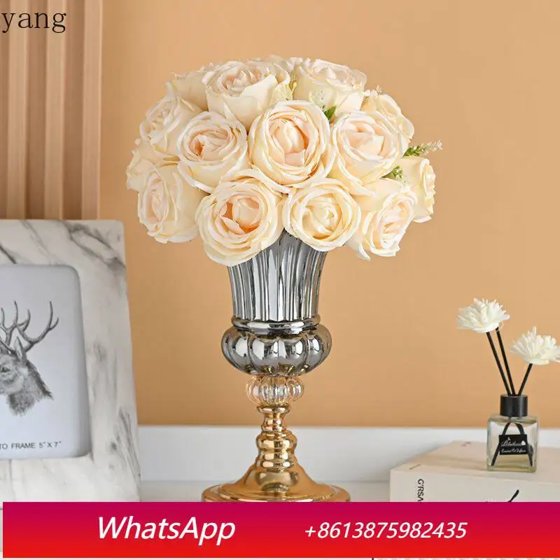 

CX light luxury high-end rose simulation flower living room decorative floral ornament dining table decoration