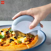 HUOHOU Pizza Cutter Stainless Steel Cake Knife Pizza Wheels Scissors Kitchen Baking Tools For Pizza Pies Waffles Portable Tools