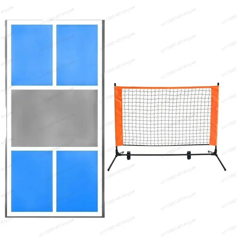 ball Net Portable Mini Court Set for Family Kids Adults Lightweight Foldable Mute Racket Kit 10ft Indoor Outdoor