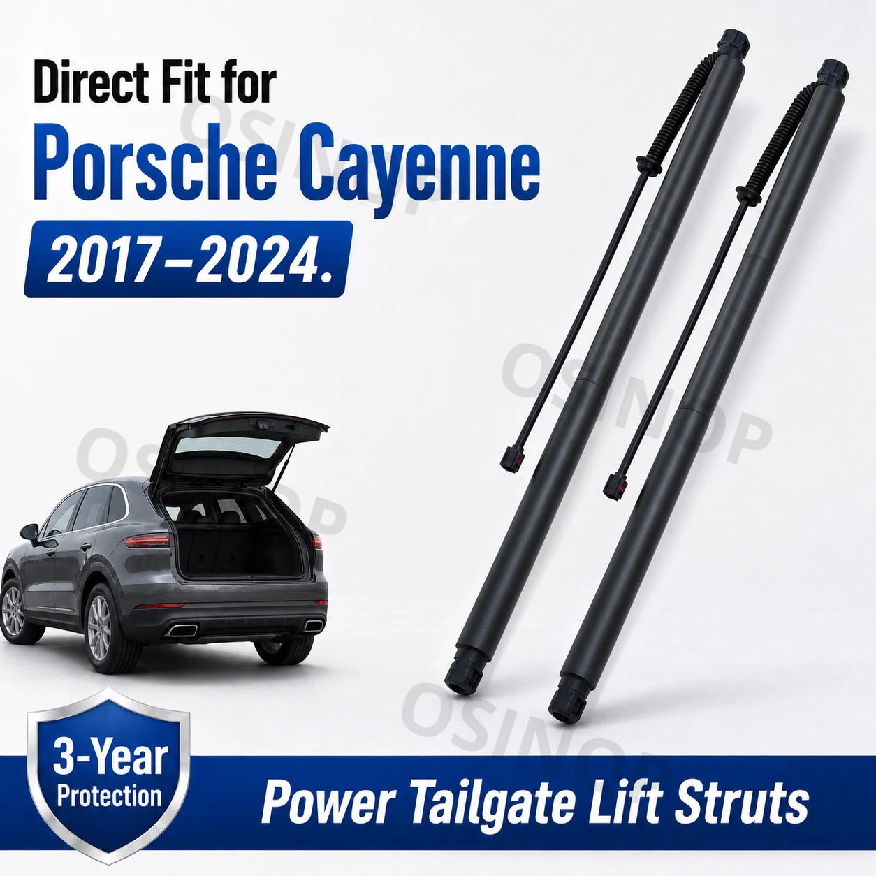 Easy Install Power Liftgate Strut for Porsche Cayenne 2017-2024 Electric Rear Door Shock Plug & Play Trunk Gas Spring 9Y0827851A