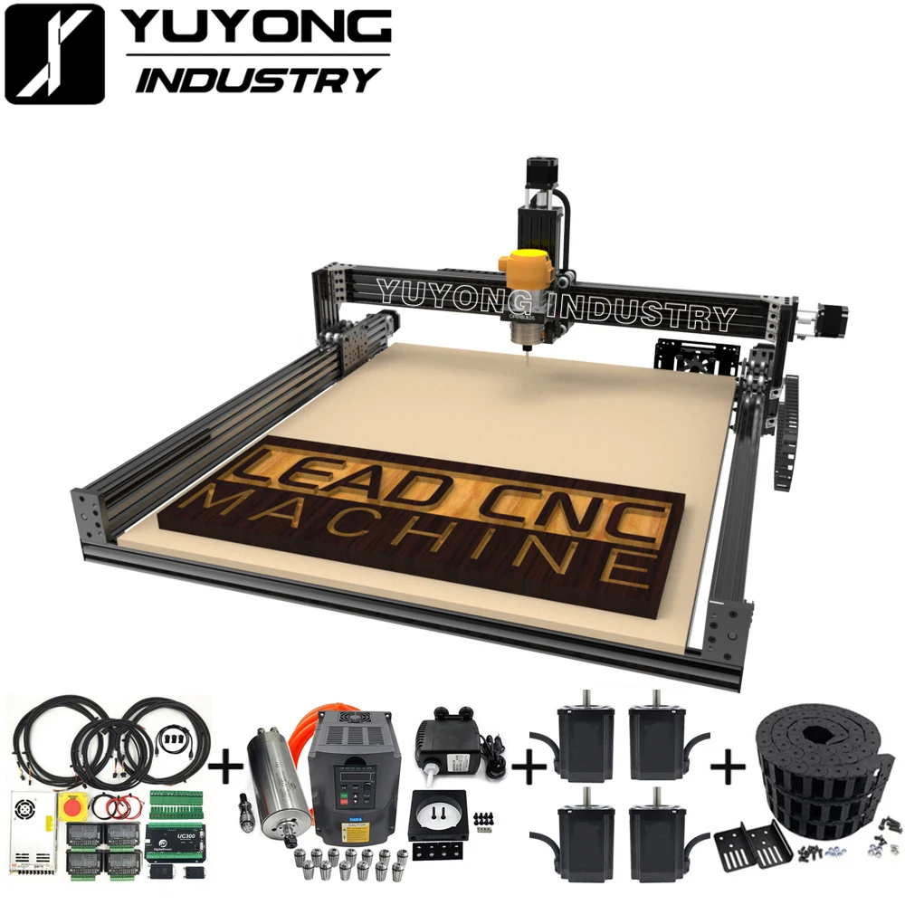 Black 1010 Lead CNC Full Kit 1000x1000mm + High Z Mod Bundle