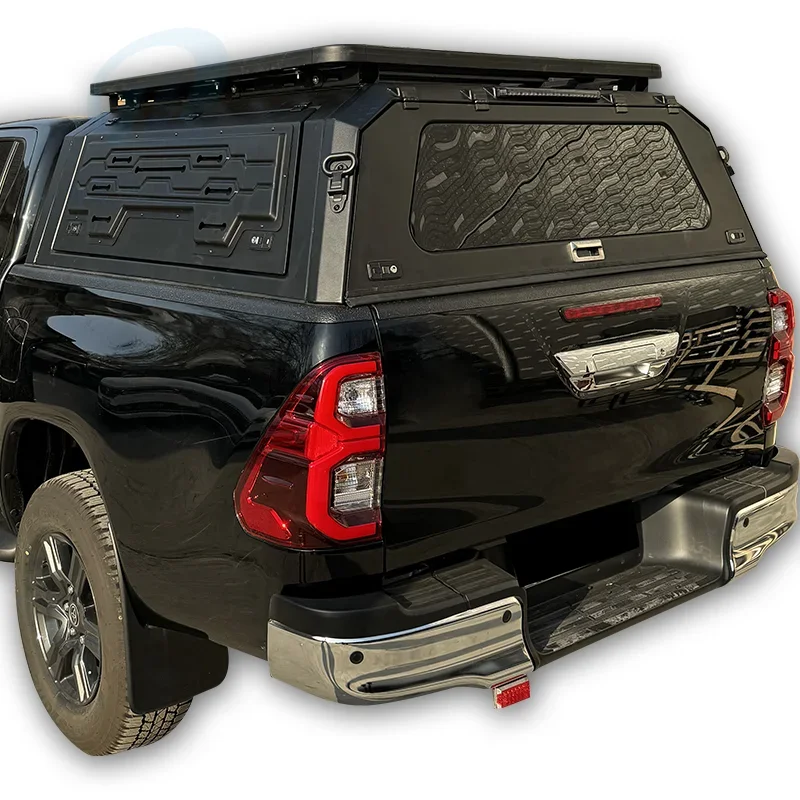 Truck Camper Black Canopy 4X4 Pickupk   Cover Customizable for Ford Raptor Ranger Toyotas Hilux