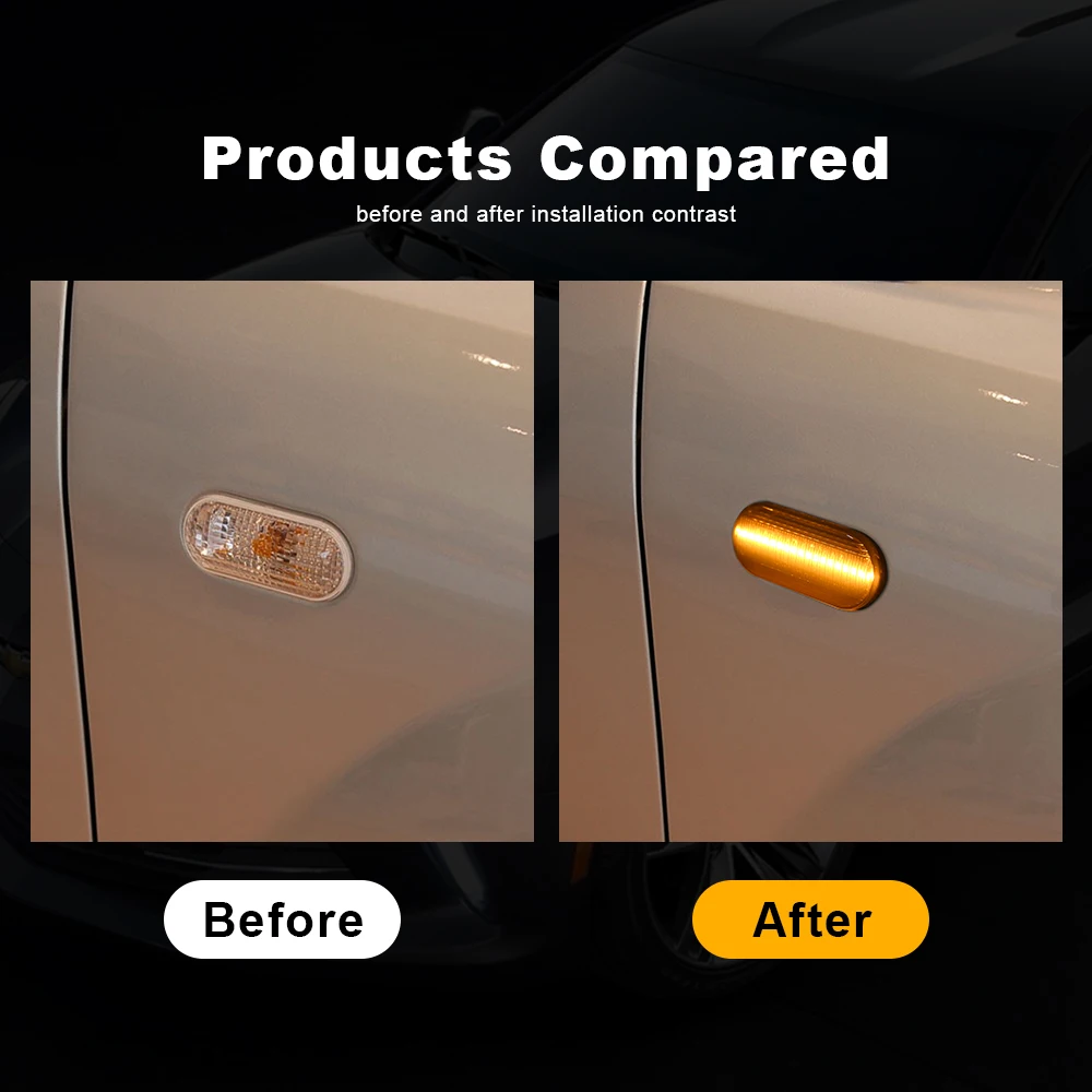 

For SEAT Leon 1P Ibiza Mk3 6L Mk4 6J Toledo Exeo Sedan Exeo For Octavia Car LED Sequential Side Marker Dynamic Turn Signal Light