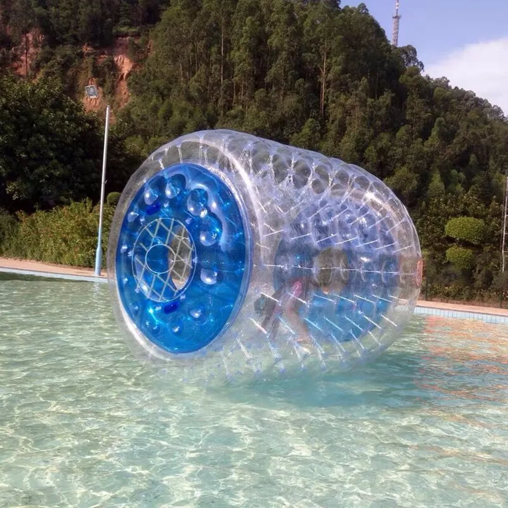 3m Large Inflatable Hamster Ball Rotary Drum Ball Wheel Water Roller For Summer Running Roller With a Pump