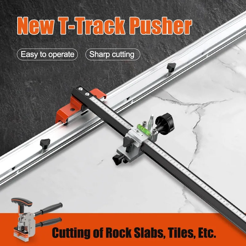 T Type Rail Push Cutter For Tile Sintered Stone Glass Cutting High Precision Manual Scriber With 22mm Big Wheel Woodworking Saw view 5
