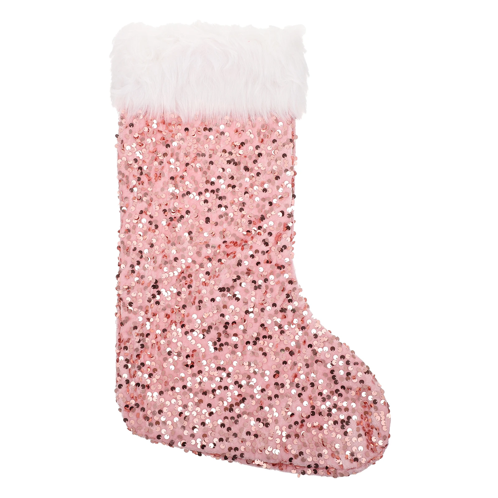 

Sequin Christmas Stocking Sock Bag Large Size Xmas Gift Packing Sock Decorative Storage Child Hanging nament Holiday