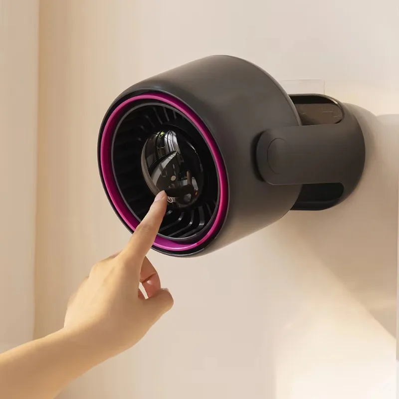 

Wall mounted fan silent 100 speed adjustable intelligent digital display table travel fan