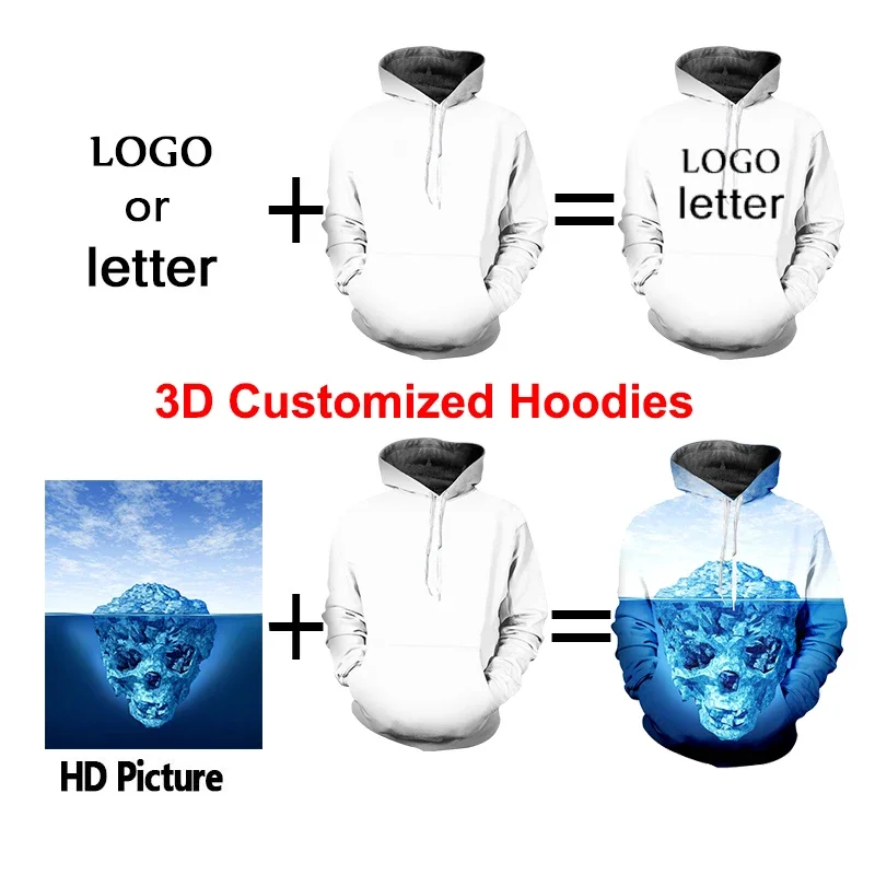 Custom Cosplay Oversized Hoodie Sweatshirt Men's Women's Hooded Pullover Harajuku Anime Sweater Male Wholesale Dropship Clothing