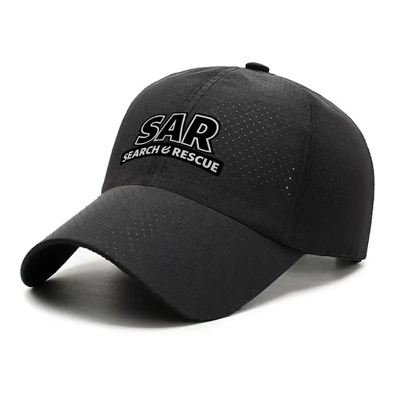 SAR Search and Rescue Quick Dry Baseball Cap Breathable Outdoor Sun Hat for Men and Women