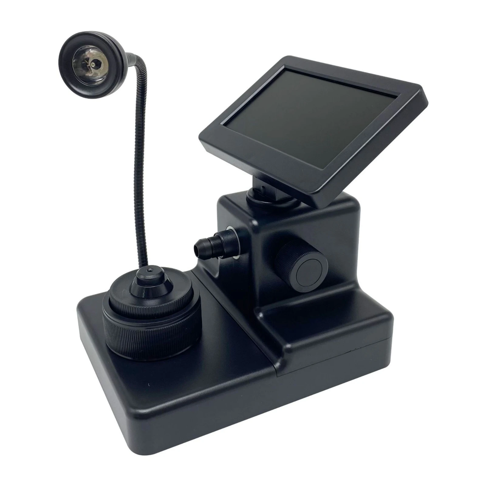 Microscope with Screen Digital Inspection Microscope Magnifier with Light Adjustable Desktop for Jewelers, Appraisal