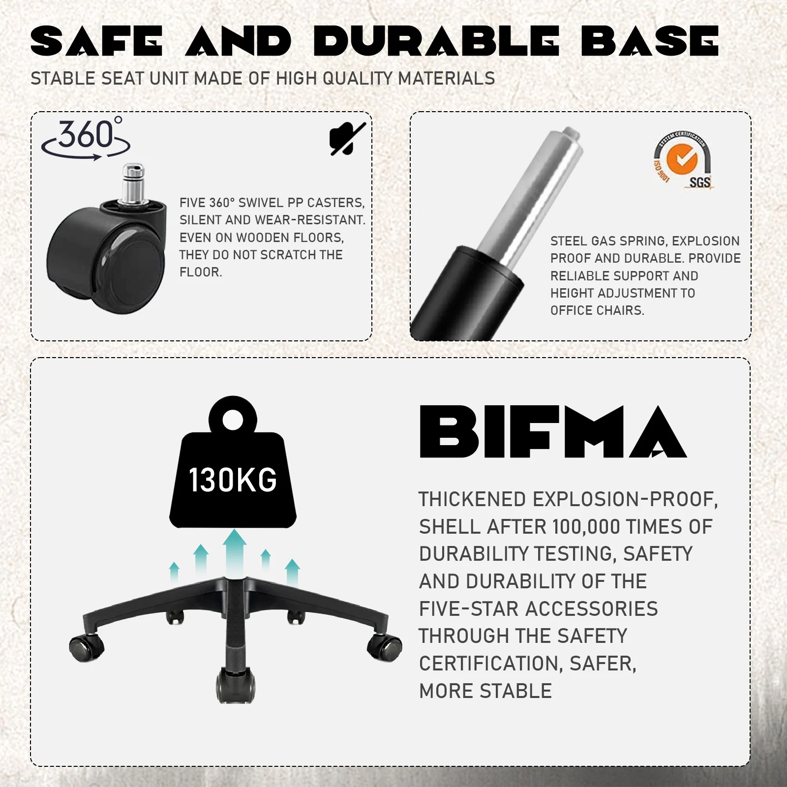 كرسي مكتب مريح من Durrafy، كرسي مكتب مع مساند للذراعين قابلة للتعديل، كرسي ألعاب، كراسي مكتب شبكية، أسود