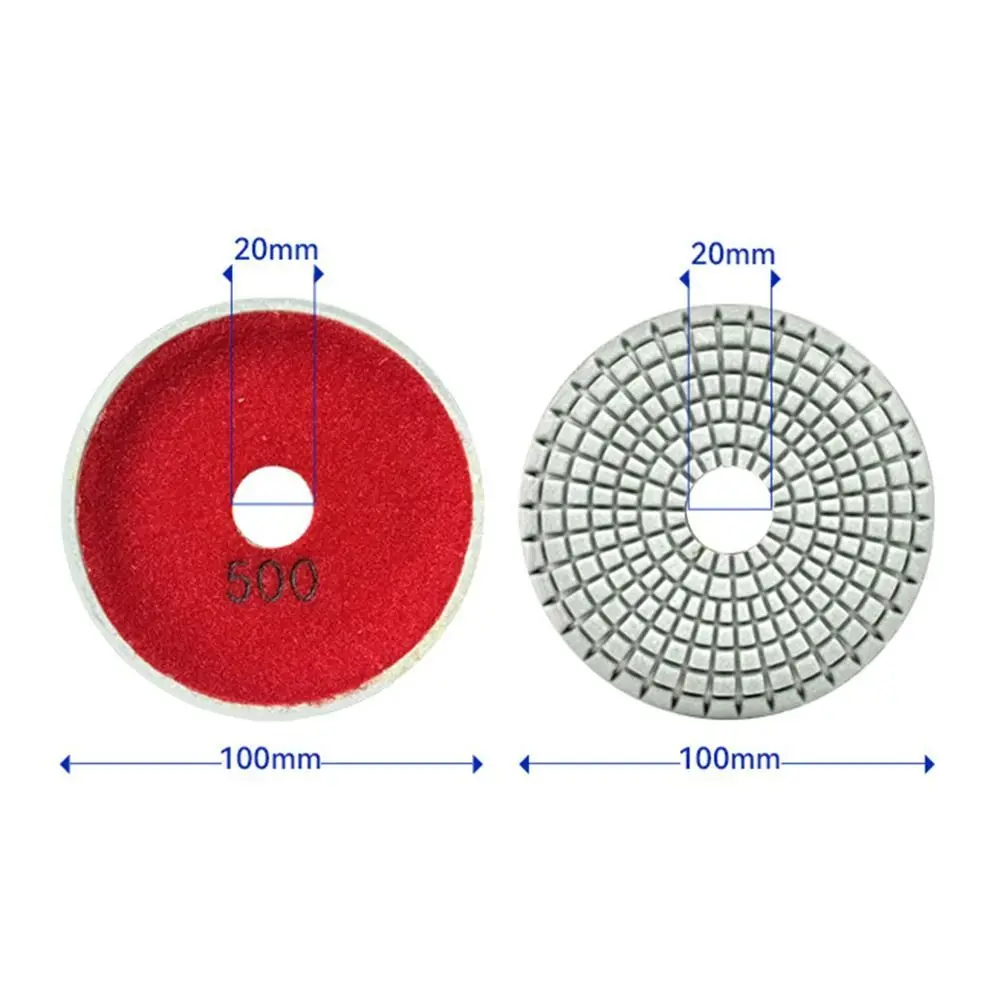 4Inch 100mm Curved Soft Grinding Disc Wet Polishing Wheel Bowl-shaped Diamond Sanding Pad Practical Abrasive Tools Accessories