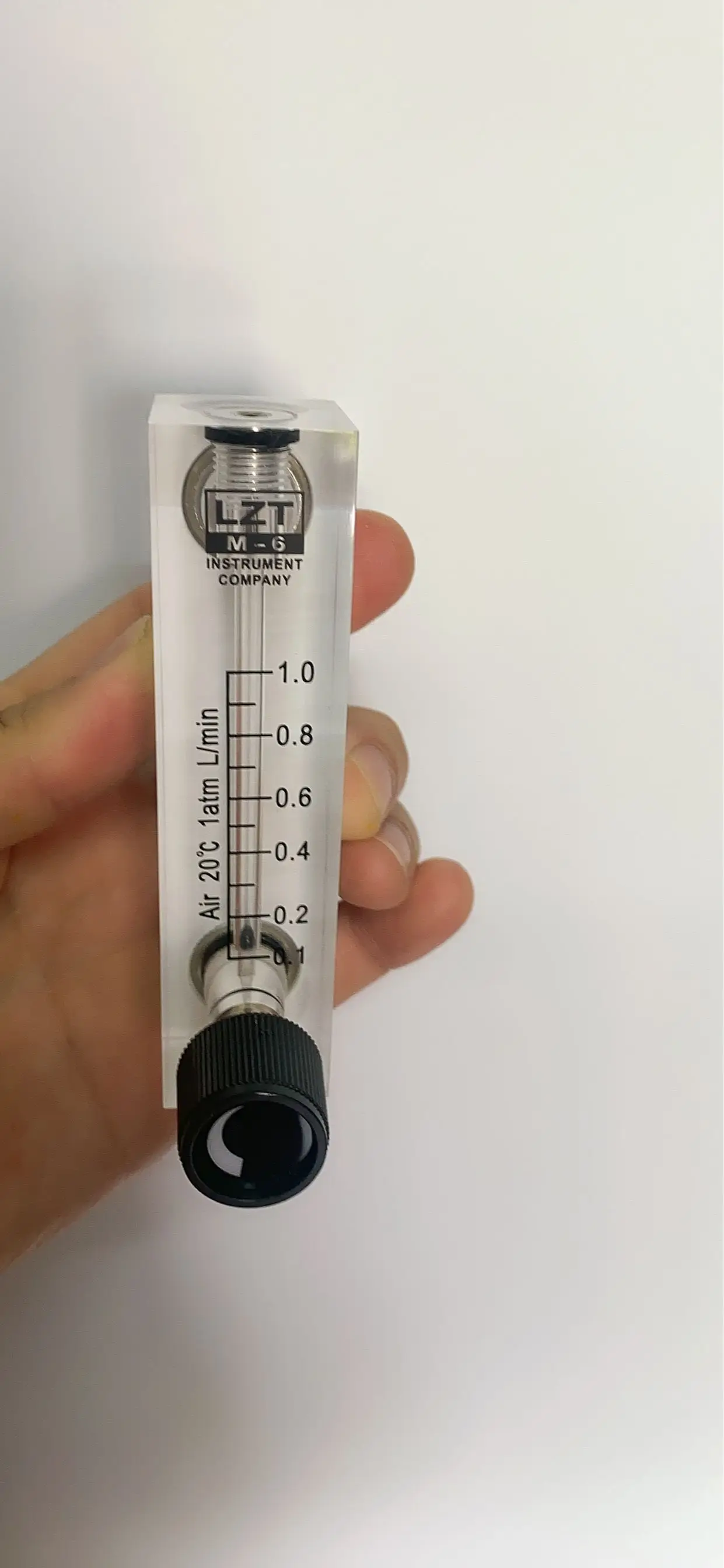 Imagem -05 - Pmma Gás Air Flowmeter zg Feminino Painel Quadrado tipo Rotâmetro 0.11lpm 10-100lpm 1-10lpm 220lpm 0.55lpm Lzt6t 4