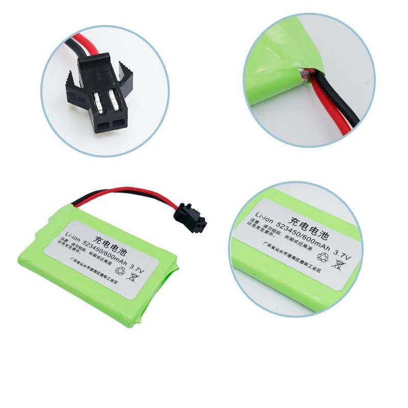 523450 Li-ion rechargeable battery 3.7V 600mAH for RC toys K10 K9 Electric Dog Intelligent Robot RC toys LED Lamp