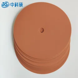 Cerium Oxide 152mm Precision Polishing Films 0.5um 10000Grit Fiber Optical Lapping Paper Grinding Films With 12.7mm Center Hole