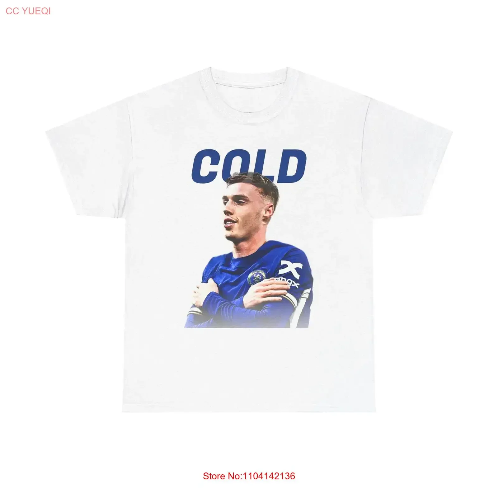 Cole Cold Palmer t-shirt vintage lavé décontracté polyvalent homme unisexe haut élégant pour un usage quotidien graphique étiré