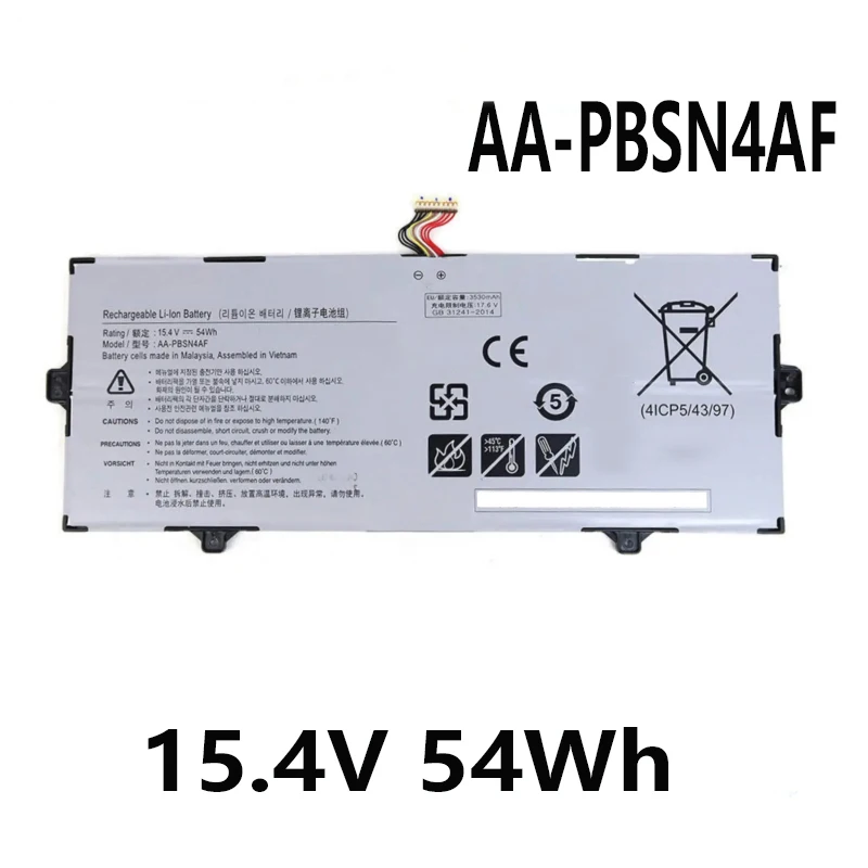 AA-PBSN4AF NP730QCJ NP930SBE 15.4V 54Wh Laptop battery for Samsung 54WH 3530MAH 4-CELL BA43-0391A