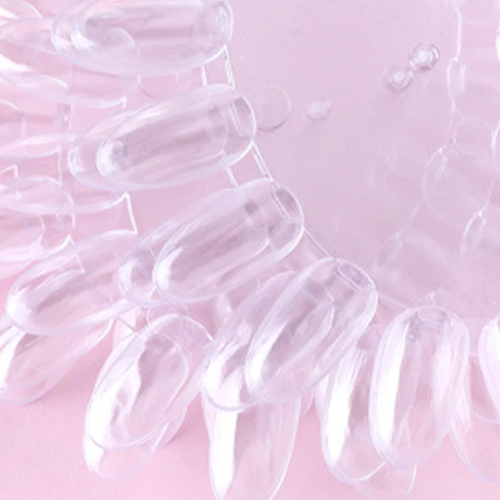 

160pcs 2 Sets Sunflower Color Card Nail Display Transparent Manicure Color Distinction Tool For Salon Home Decor Nail Art