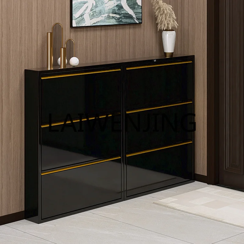 

Shoe Cabinet Ultra-Thin 15cm Tilting Simple Modern Hallway Household Simple Space-Saving Storage Cabinet