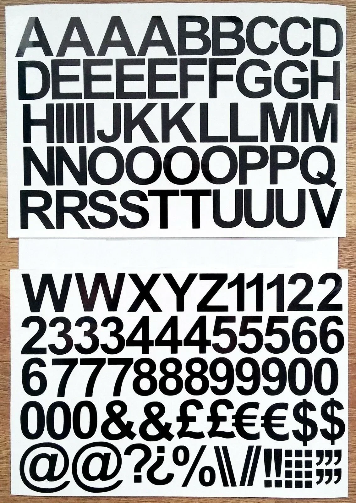 

Interesting, numbers and letters, car self-adhesive stickers