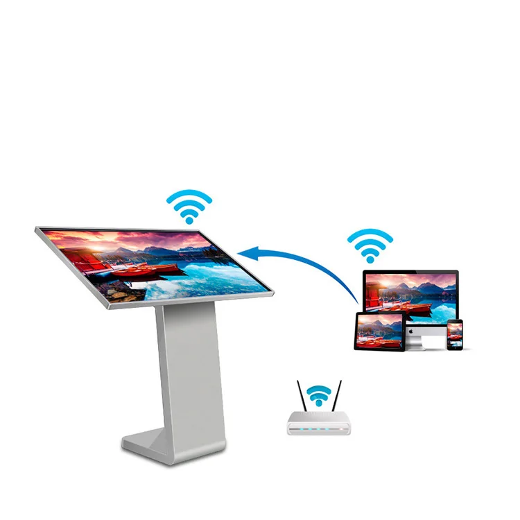 32 43 Inch Interactive All in One Information Free Standing Lcd Kiosk Touch Screen Digital Signage Kiosk