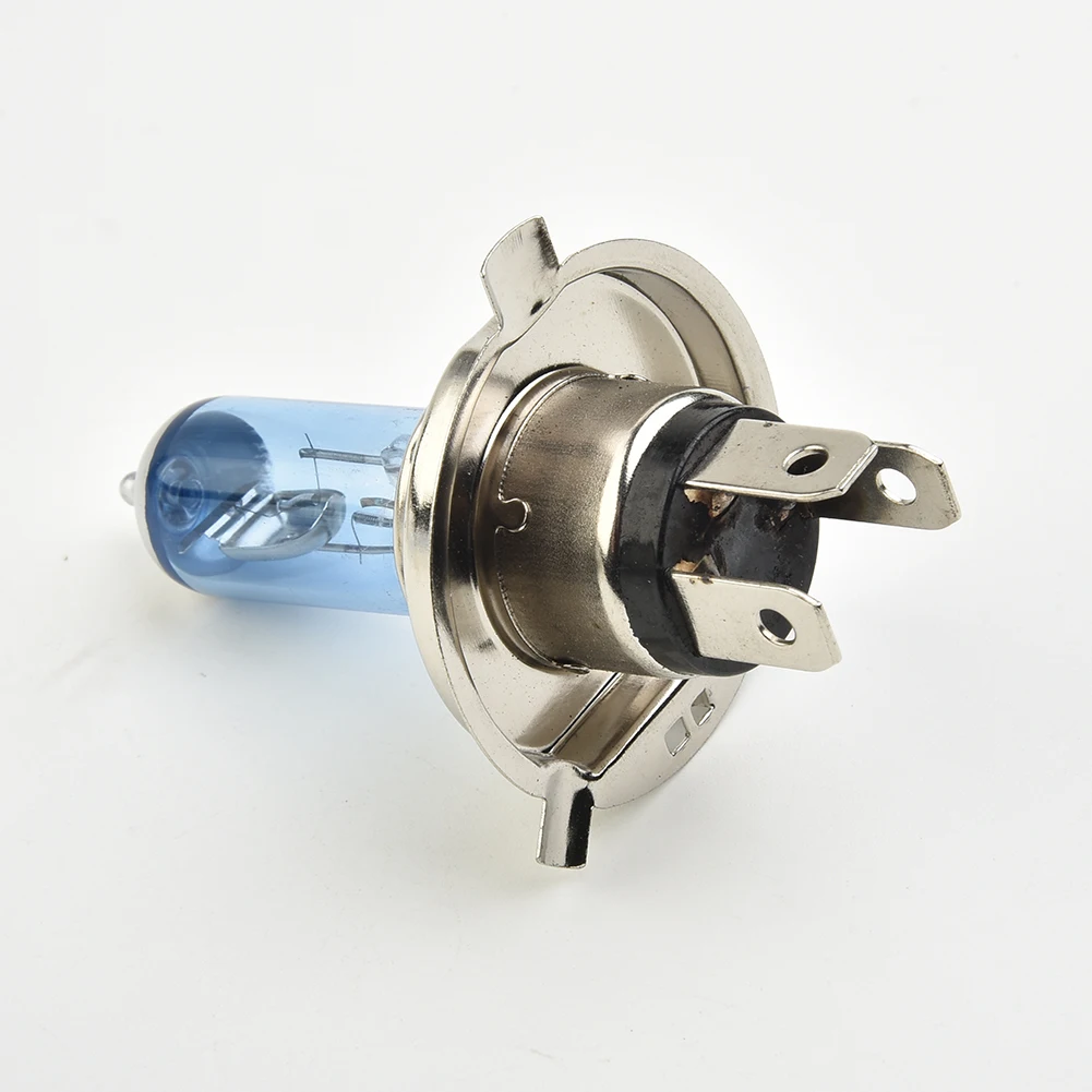 Faros delanteros de xenón para coche, bombillas halógenas de Gas H4 100W 4500K con carcasa azul, luces de circulación diurna de 12V, Luz Súper