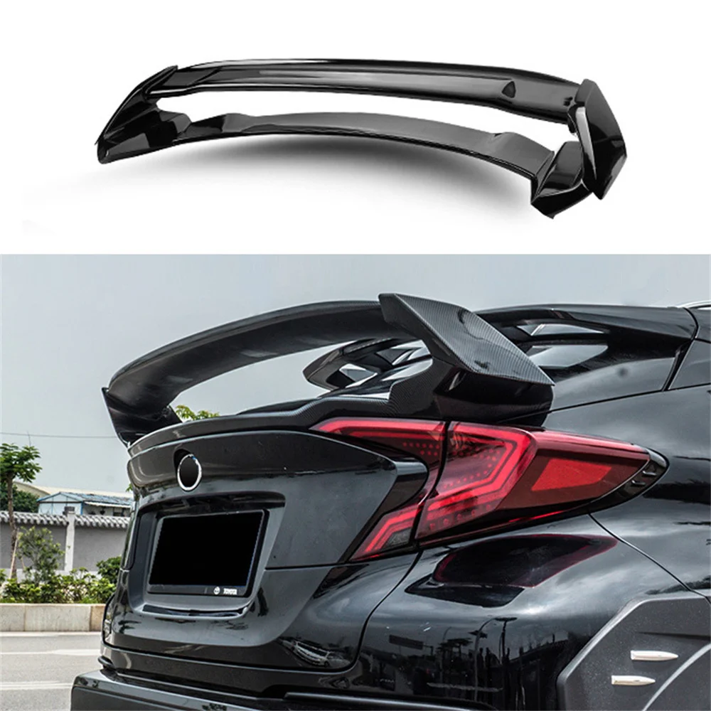 Dla Toyota CHR C-HR 2016 2017 2018 2019 2020 wysokiej jakości materiał ABS owiewka na tylni bagażnik samochodu akcesoria sportowe Body Kit