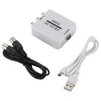 AV To RF Video Converter Supports RF 67.25Mhz 61.25Mhz AV To RF Amplifier TV Switcher