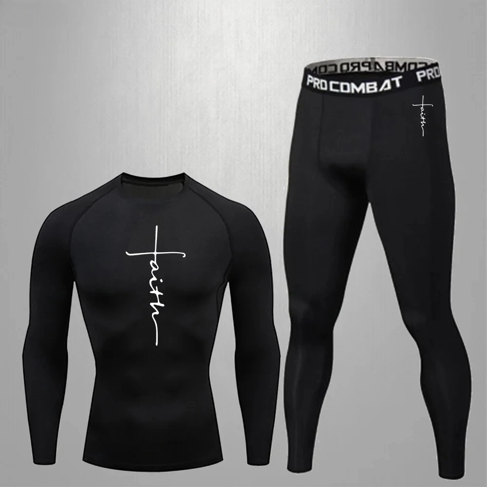 

Running Sports Set Summer Fitness Wear Training Quick-drying Night Running Tights Men's Basketball Badminton Shaping Set