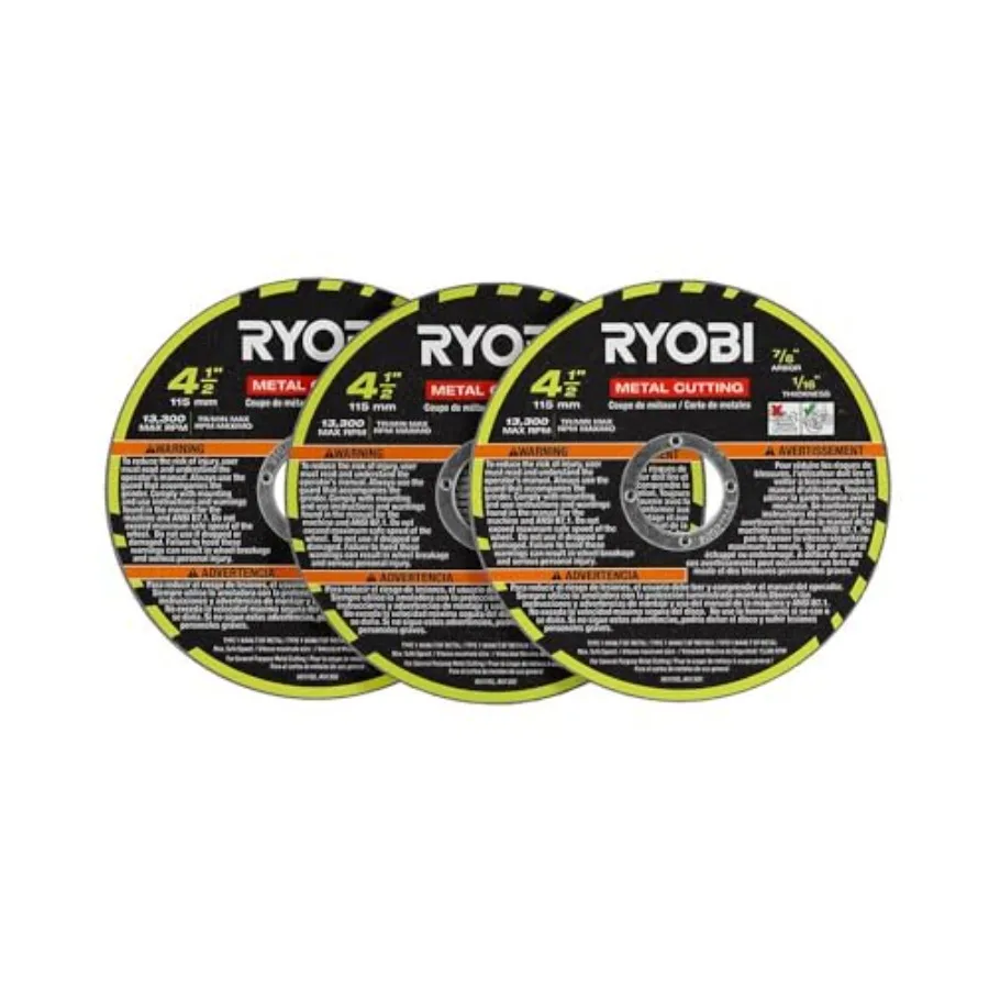 

4-1/2 in. Metal Cutting Wheel 3-Piece