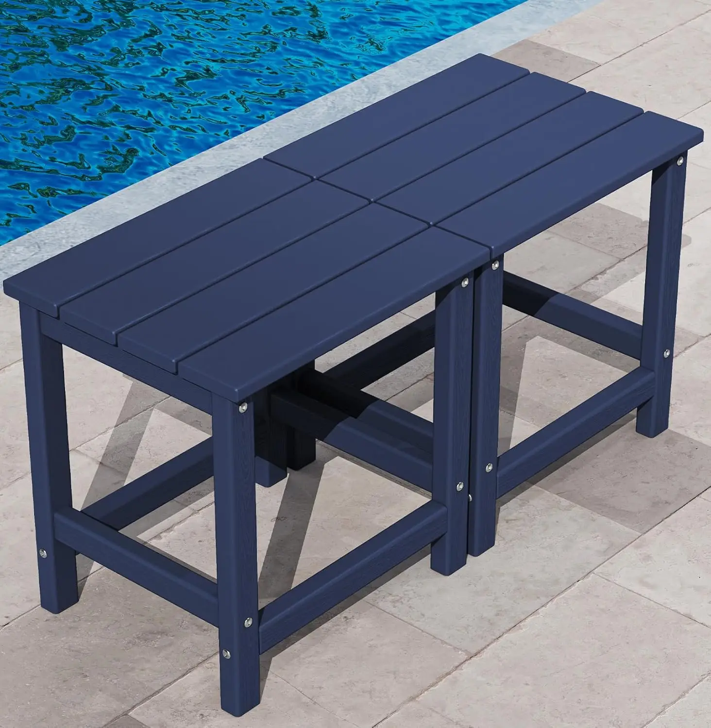 

Adirondack Outdoor Side Tables Set of 2, Navy, Customized