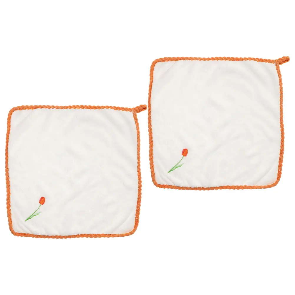 

2Pcs Water Absorbing Quick Drying Towel Small Bathroom Hand Clean Hanging Kitchen Cloth Child Friendly Reusable