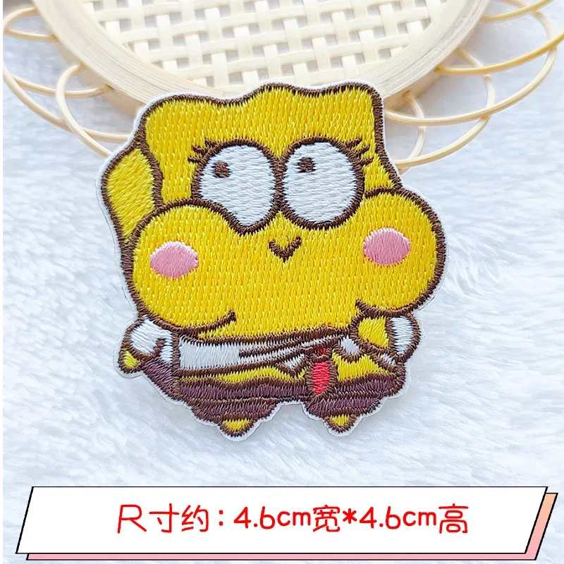 Cute Sponge-Bob Patches on Clothes Embroidery Patch for Clothing Thermoadhesive DIY Pants Jackets Accessories Stickers Gifts